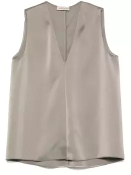 Blanca Vita атласная блузка, серый