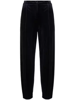 Blanca Vita бархатные брюки с завышенной талией, синий
