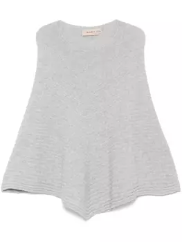 Blanca Vita кашемировое пончо, серый