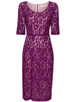 Blanca Vita платье миди из кружева Alnus, фиолетовый