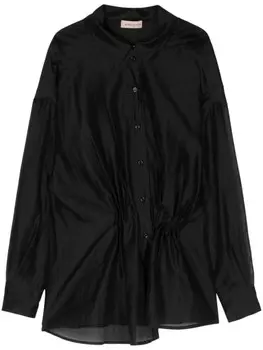 Blanca Vita плиссированная рубашка, черный