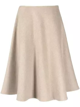 Blanca Vita расклешенная юбка миди, нейтральный цвет