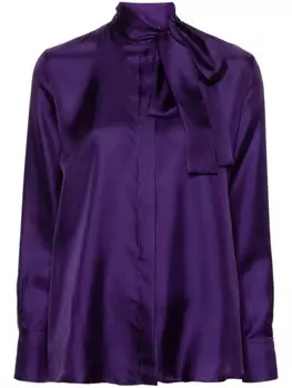 Blanca Vita рубашка из шелка «Колокольчик», фиолетовый