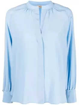 Blanca Vita рубашка с воротником-стойкой, синий