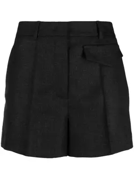 Blanca Vita шорты Salicaria средней посадки со складками, серый