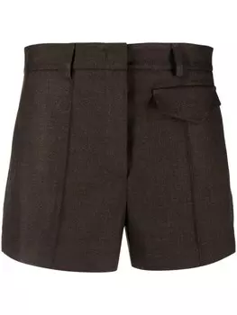 Blanca Vita шорты Salicaria средней посадки со складками, коричневый