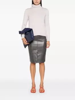 Blanca Vita свитер в рубчик, розовый