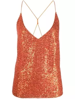 Blanca Vita топ Tritonia с пайетками, оранжевый