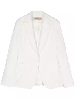 Blanca Vita твиловый однобортный пиджак, белый