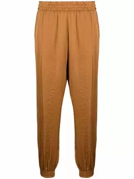 Blanca Vita укороченные брюки с эластичным поясом, коричневый