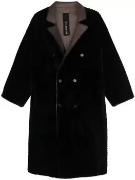 Blancha двустороннее двубортное пальто, черный