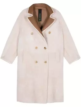 Blancha двустороннее двубортное пальто, нейтральный цвет