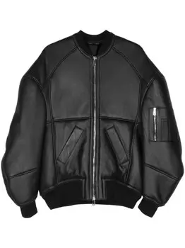 Blancha кожаный бомбер, черный