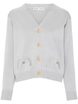 Blaz Milano кардиган с V-образным вырезом, серый