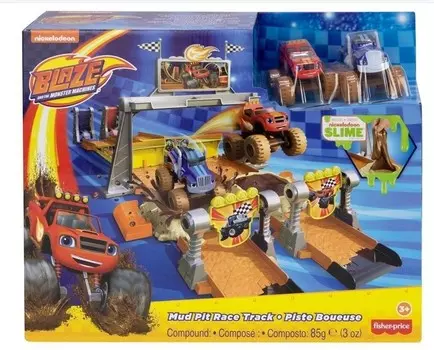 Blaze, Fisher Price, Машины для гонок по грязи, комплект, GVG53