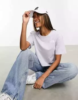 Бледно-голубая укороченная футболка The North Face Simple Dome