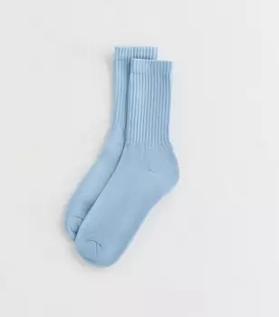 Бледно-голубые носки-tube в рубчик New Look, бледно-голубой
