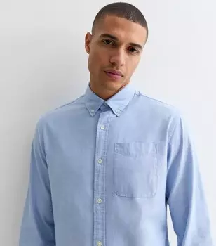 Бледно-синяя хлопковая оксфордская рубашка Jack & Jones Jack & Jones, бледно-голубой