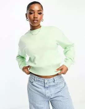 Бледно-зеленый джемпер свободного кроя с круглым вырезом Pimkie