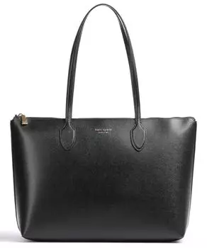 Bleecker Шоппер 13 дюймов из сафьяновой кожи Kate Spade New York, черный