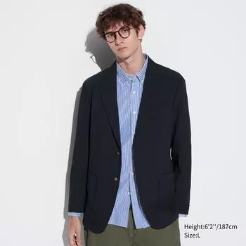 Блейзер AirSense UNIQLO, темно-синий