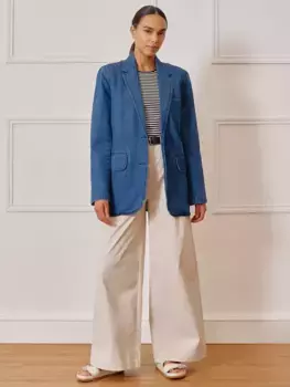 Блейзер Albaray Two Button Denim, цвет indigo