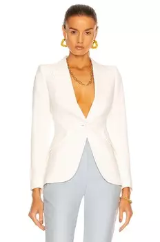 Блейзер Alexander Mcqueen One Button Classic, слоновая кость