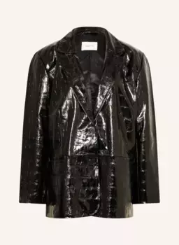 Блейзер anafeegz под кожу Gestuz, черный