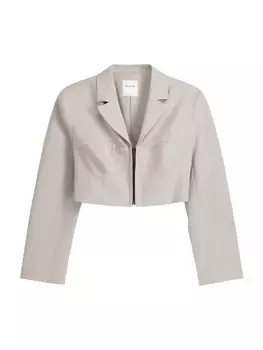 Блейзер Bershka, светло-серый