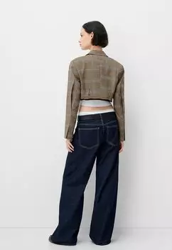 Блейзер Bershka, темно-коричневый