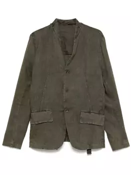 Блейзер без воротника Masnada, зеленый