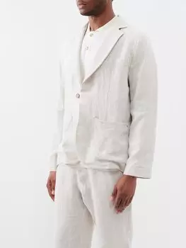 Блейзер boda из неструктурированного льна Maran, бежевый