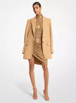 Блейзер-бойфренд из шерстяного габардина Michael Kors