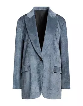 Блейзер Brunello Cucinelli, пастельный синий