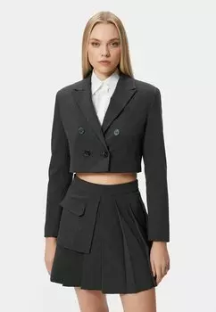 Блейзер BUTTONED DOUBLE BREASTED CROP Koton, антрацит