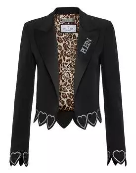 Блейзер Cady Bolero Heart PHILIPP PLEIN, черный
