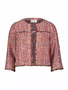Блейзер CARTOON Tweedblazer mit Fransen, цвет Ros/Pink