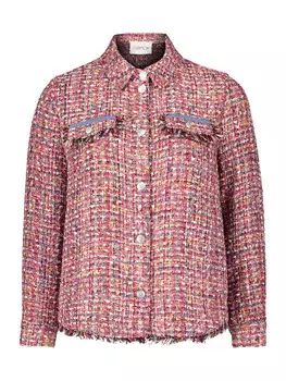 Блейзер CARTOON Tweedblazer mit Fransen, цвет Ros/Pink