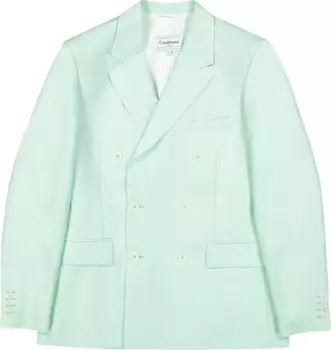 Блейзер Casablanca Double Breasted Blazer 'Mint Memphis Pinstripe', зеленый