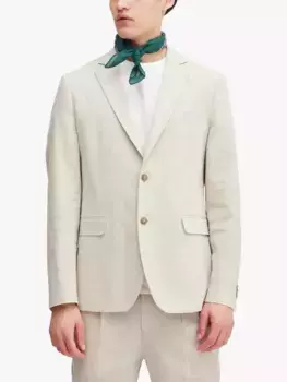 Блейзер Casual Friday Bille Linen Mix Single Breasted, цвет chateau/gray/melange