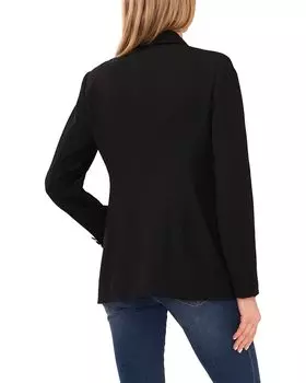 Блейзер CeCe Rhinestone Trim Blazer, цвет Rich Black