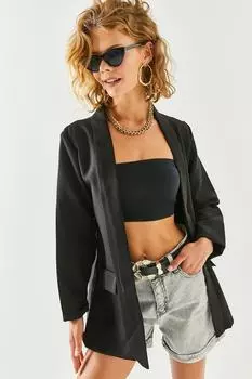 Блейзер - Черный - Классический крой Olalook, черный