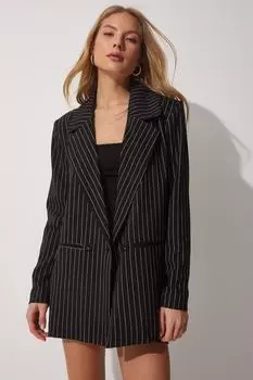 Блейзер - Черный - Oversize Happiness stanbul