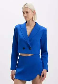 Блейзер Crop Doppio Petto Calliope, синий