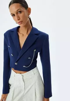 Блейзер CROP Koton, темно-синий