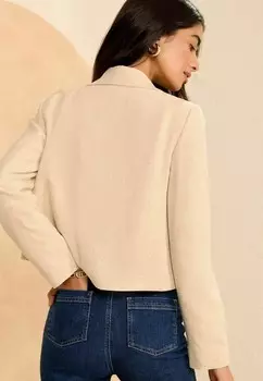 Блейзер CROPPED DOUBLE BREASTED BLAZER Love & Roses, бежевый