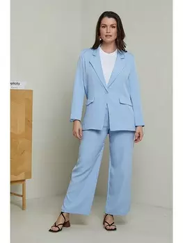 Блейзер Curvy Lady, светло-синий