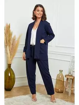 Блейзер Curvy Lady, темно-синий