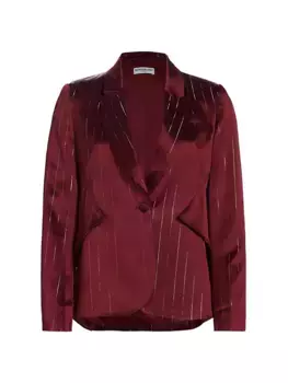 Блейзер Darlene в металлическую полоску Nonchalant Label, красный