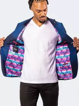 Блейзер Descartes LeavesBlue Синий MACEOO